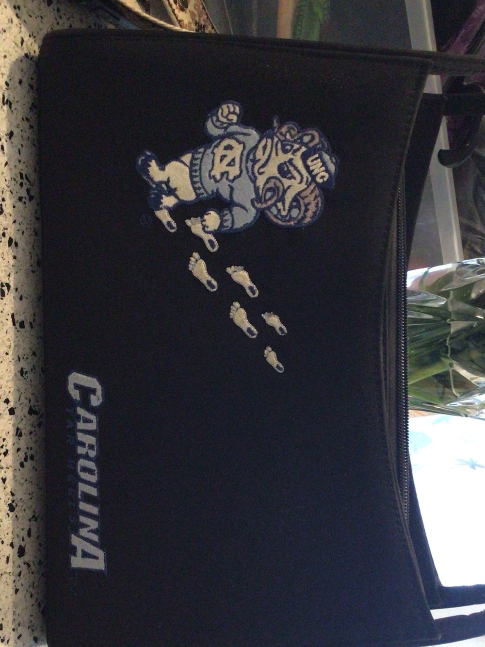 Carolina Black Women's Rash Guard Bag with Mascot Graphic